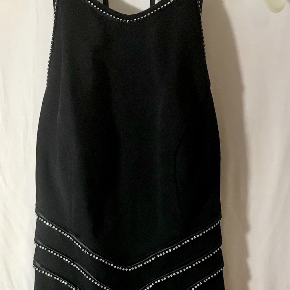 Etoile Formal, size M, Black Long in length w/ rhinestones
